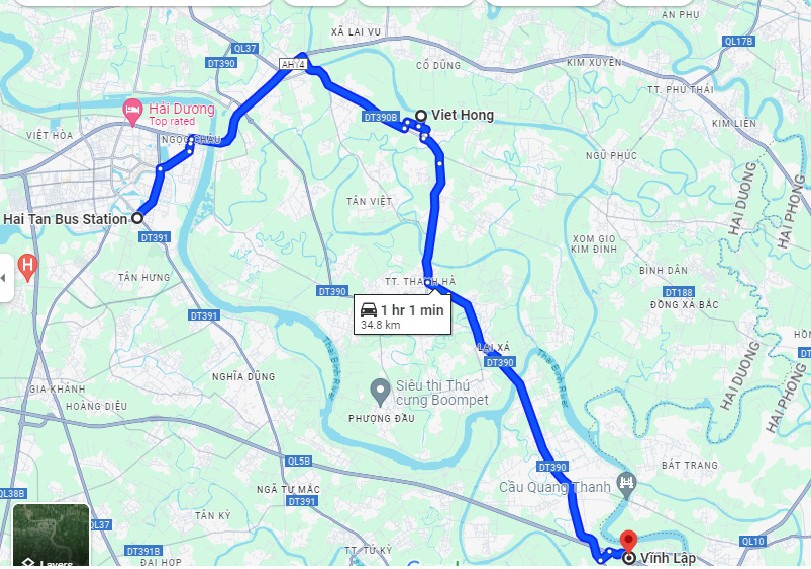 Hải Dương Thay đổi hành trình tuyến xe buýt nội tỉnh Số 02