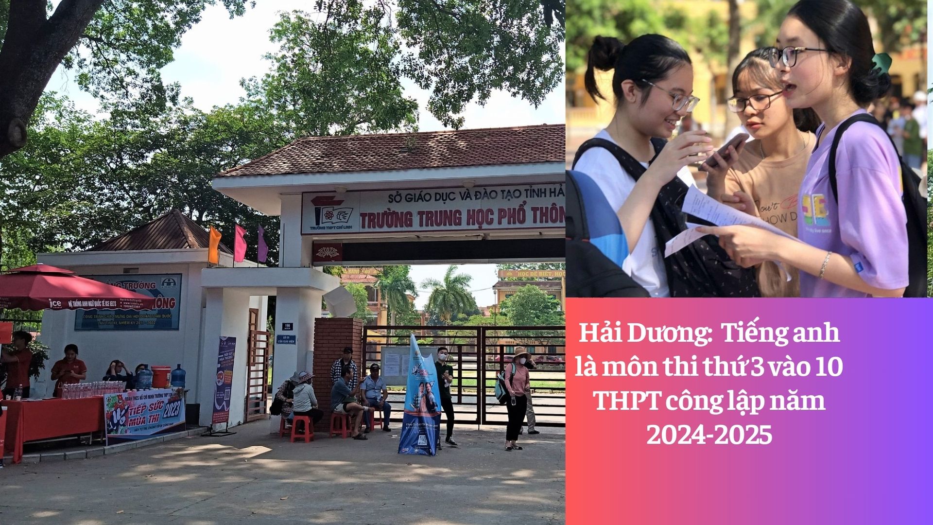 Hải Dương Tiếng anh là môn thi thứ 3 vào lớp 10 THPT công lập năm 2024-2025