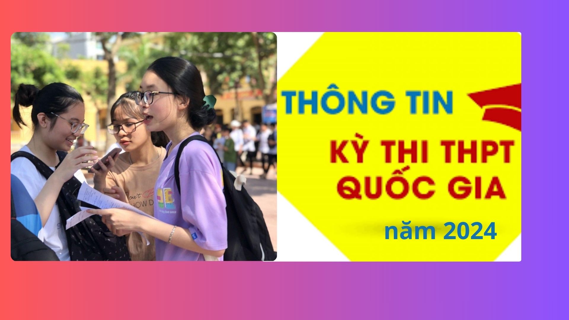 Chính thức công bố lịch thi tốt nghiệp THPT năm 2024 