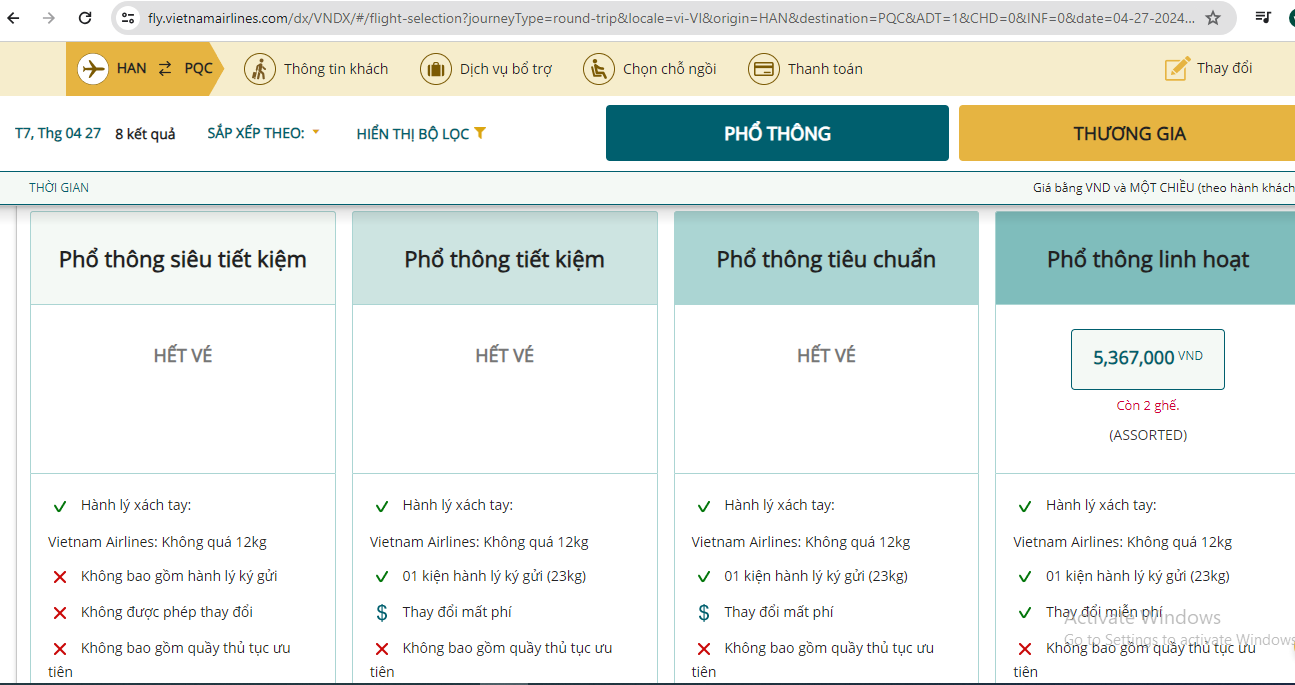 Giá vé máy bay dịp 304 - 15 tăng chóng mặt, nhiều chặng hết vé sớm 