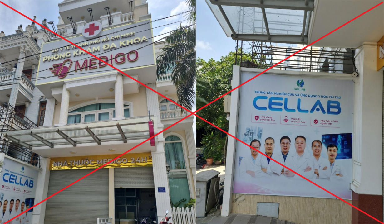 Núp bóng phòng khám đa khoa, Viện Nghiên cứu và Ứng dụng công nghệ tế bào gốc Việt Nam hoạt động trái phép