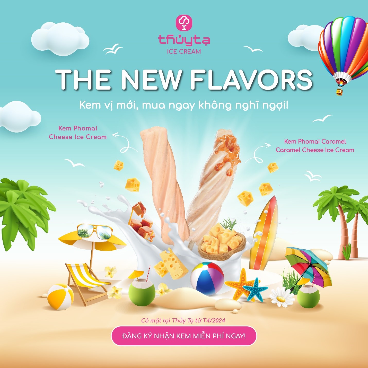 Kem Thủy Tạ ra mắt 2 vị kem mới tại Lễ hội 2024