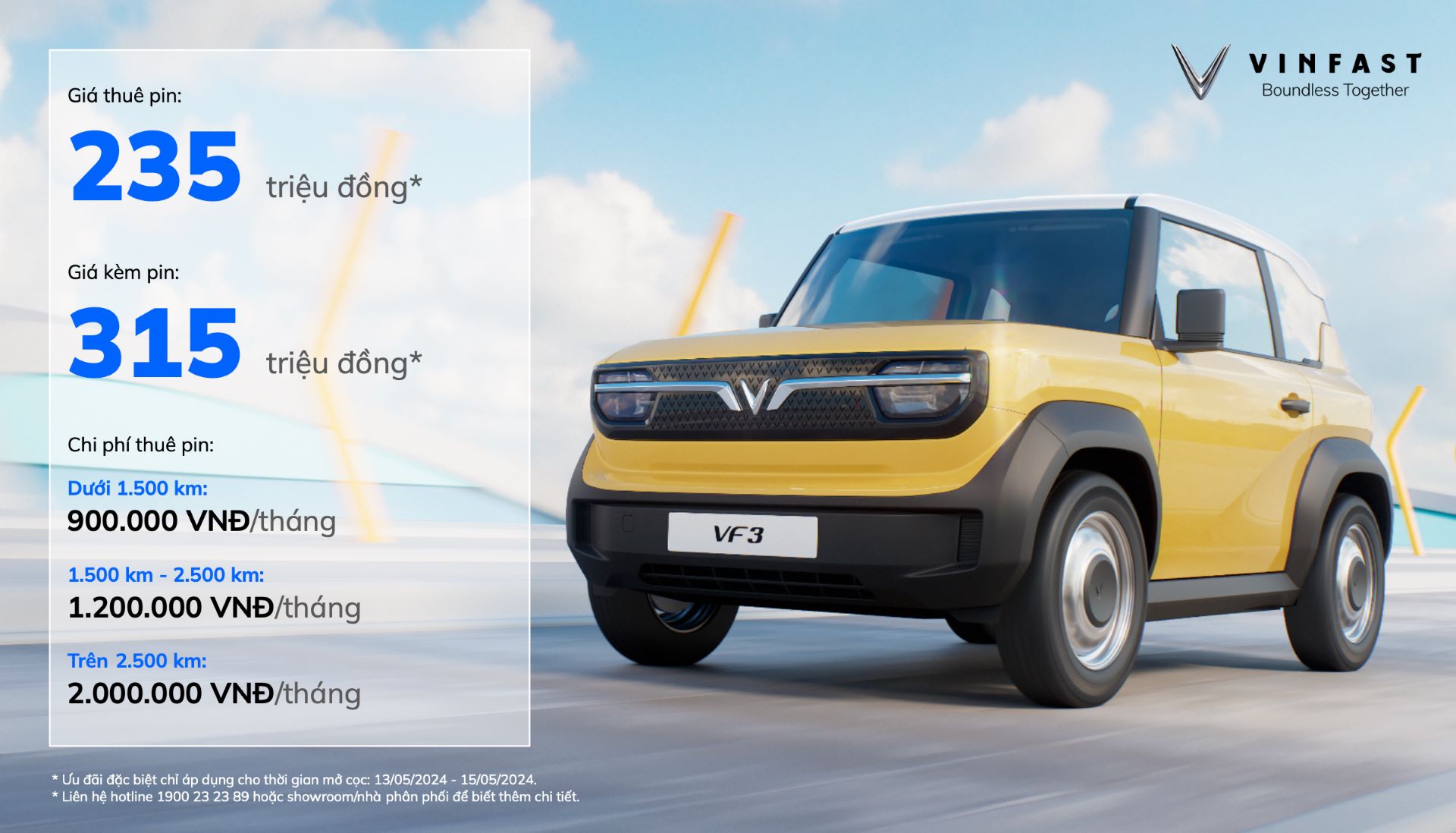 VinFast VF 3 Chi phí sở hữu bằng nửa xe xăng, vận hành rẻ ngang xe máy