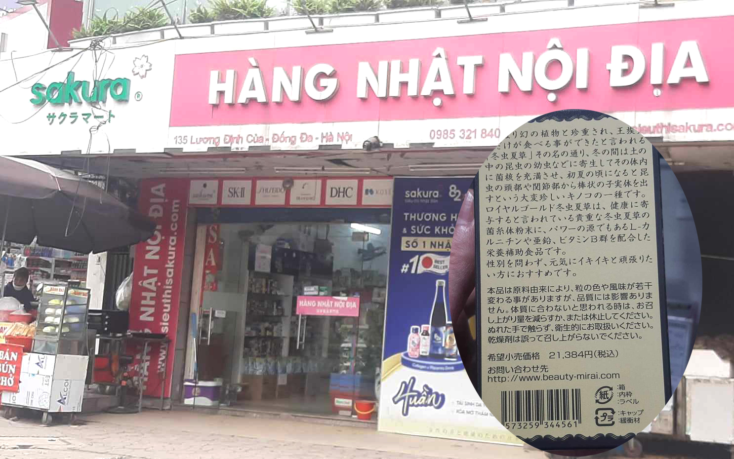 Bán hàng ngoại nhập không nhãn phụ tiếng Việt, siêu thị Sakura coi thường quy định pháp luật