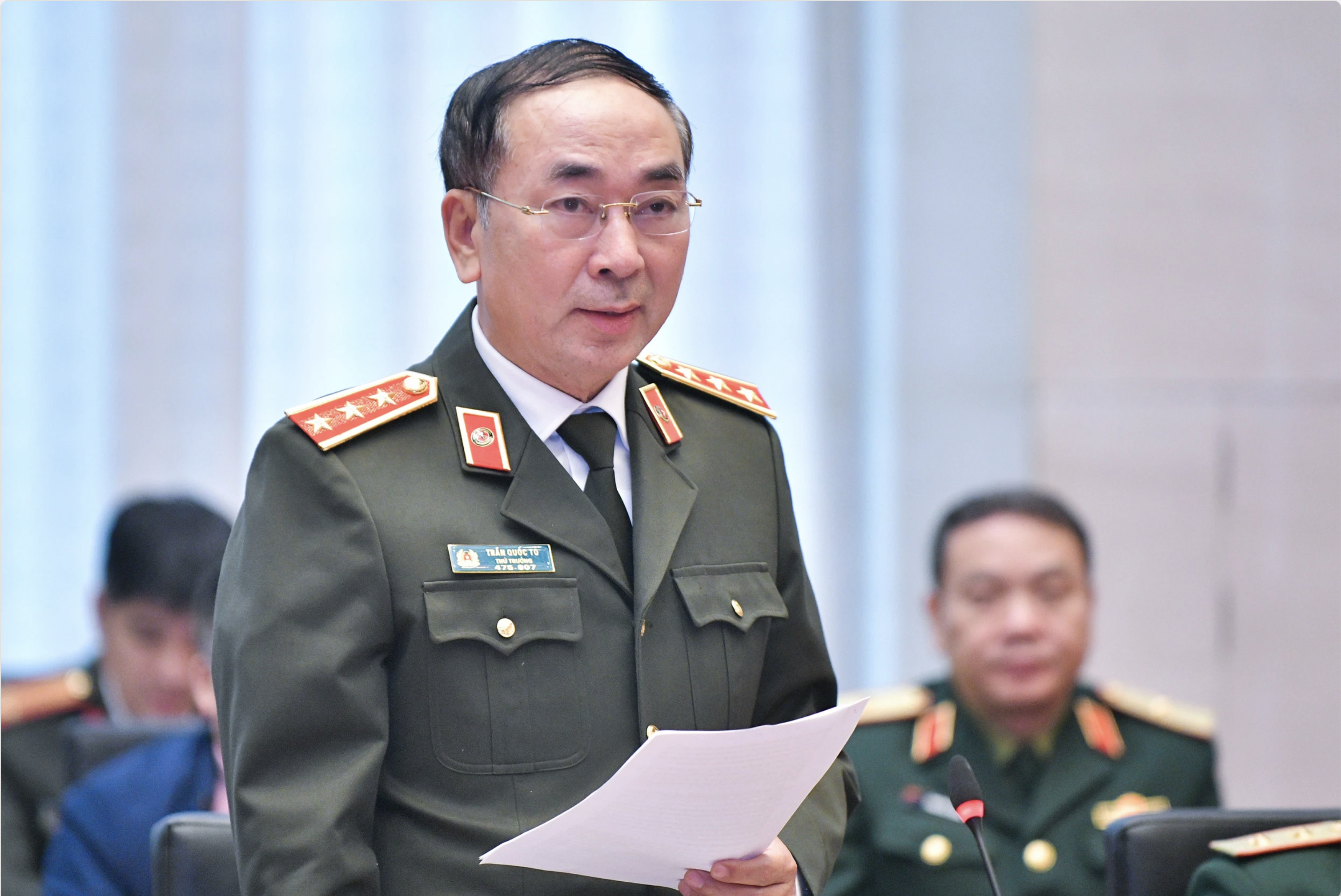 Thượng tướng Trần Quốc Tỏ điều hành hoạt động của Bộ Công an