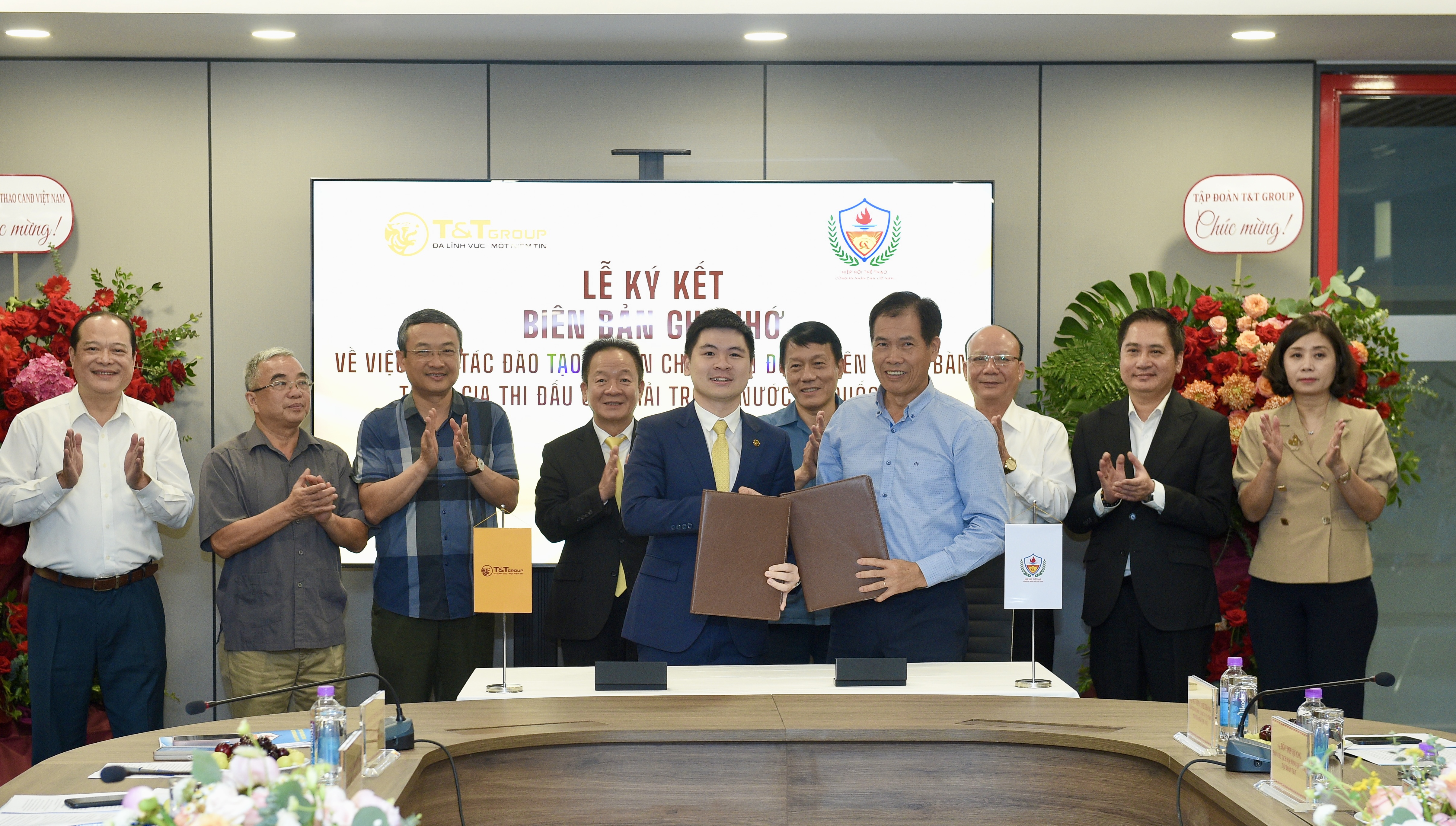 TT Group hợp tác với Hiệp hội thể thao CAND phát triển bóng bàn thành tích cao