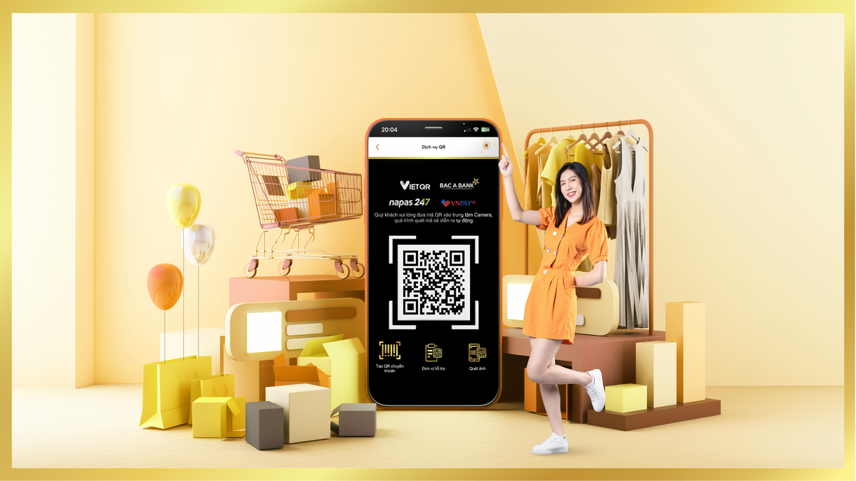 Giao dịch thuận tiện bằng QR Code, khách hàng nhận thêm ưu đãi từ BAC A BANK