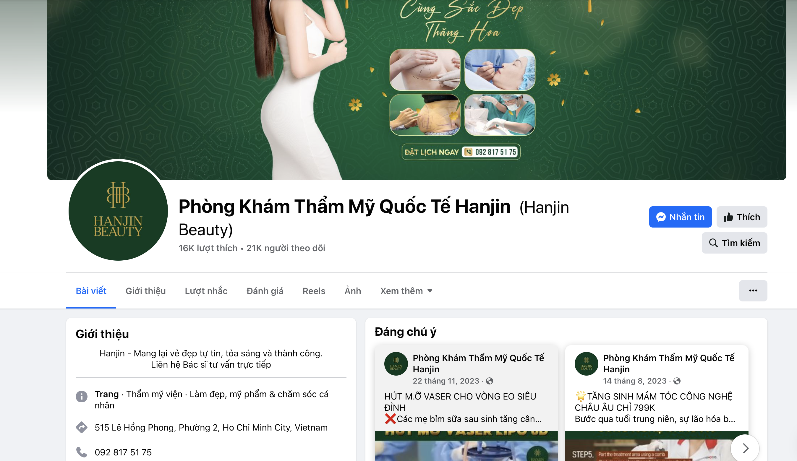 Phát hiện Thẩm mỹ viện ToNy An An và Phòng khám Thẩm mỹ Quốc tế HanJin hoạt động không phép