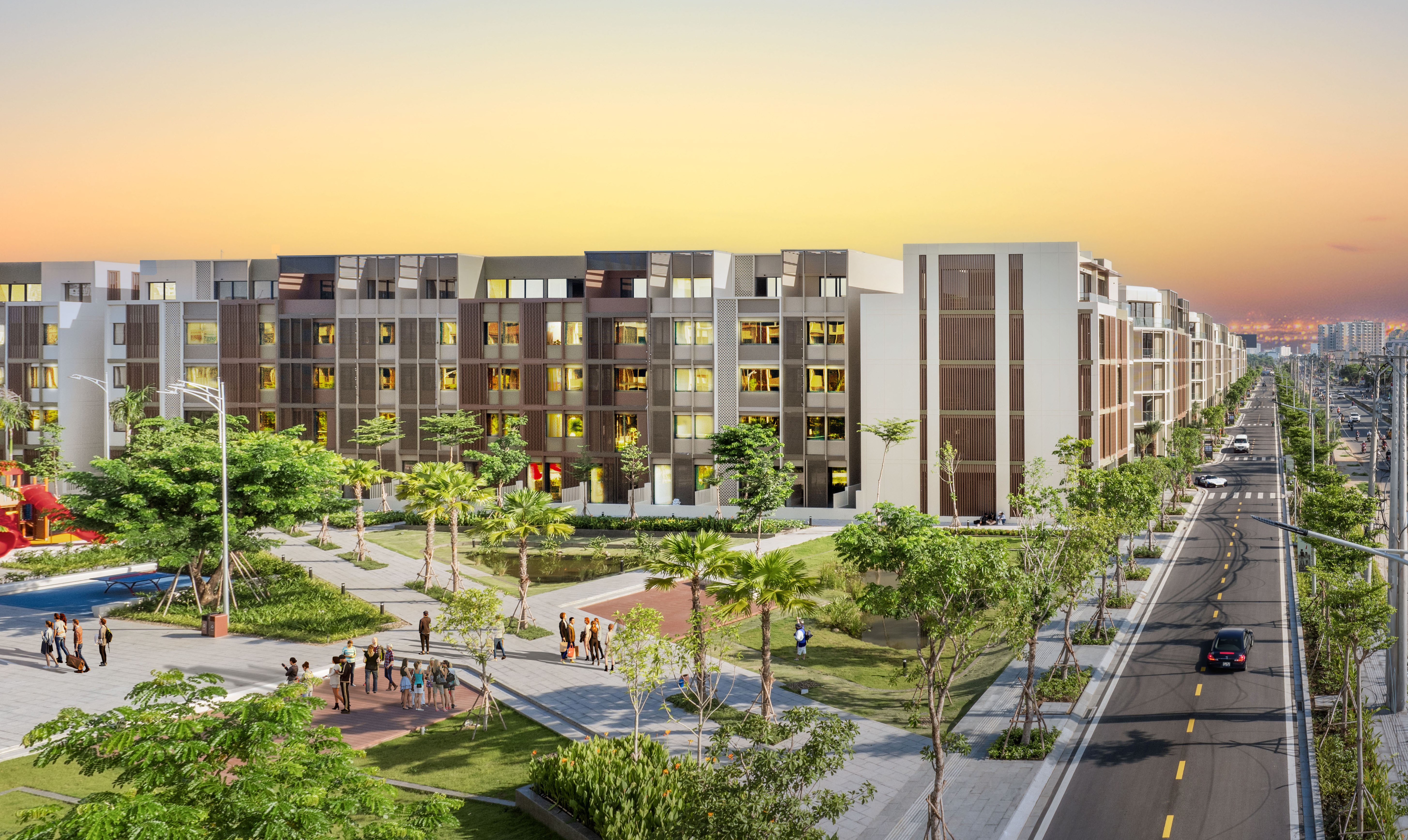 Giải mã sức hút nhà phố SOHO mặt tiền Đỗ Xuân Hợp