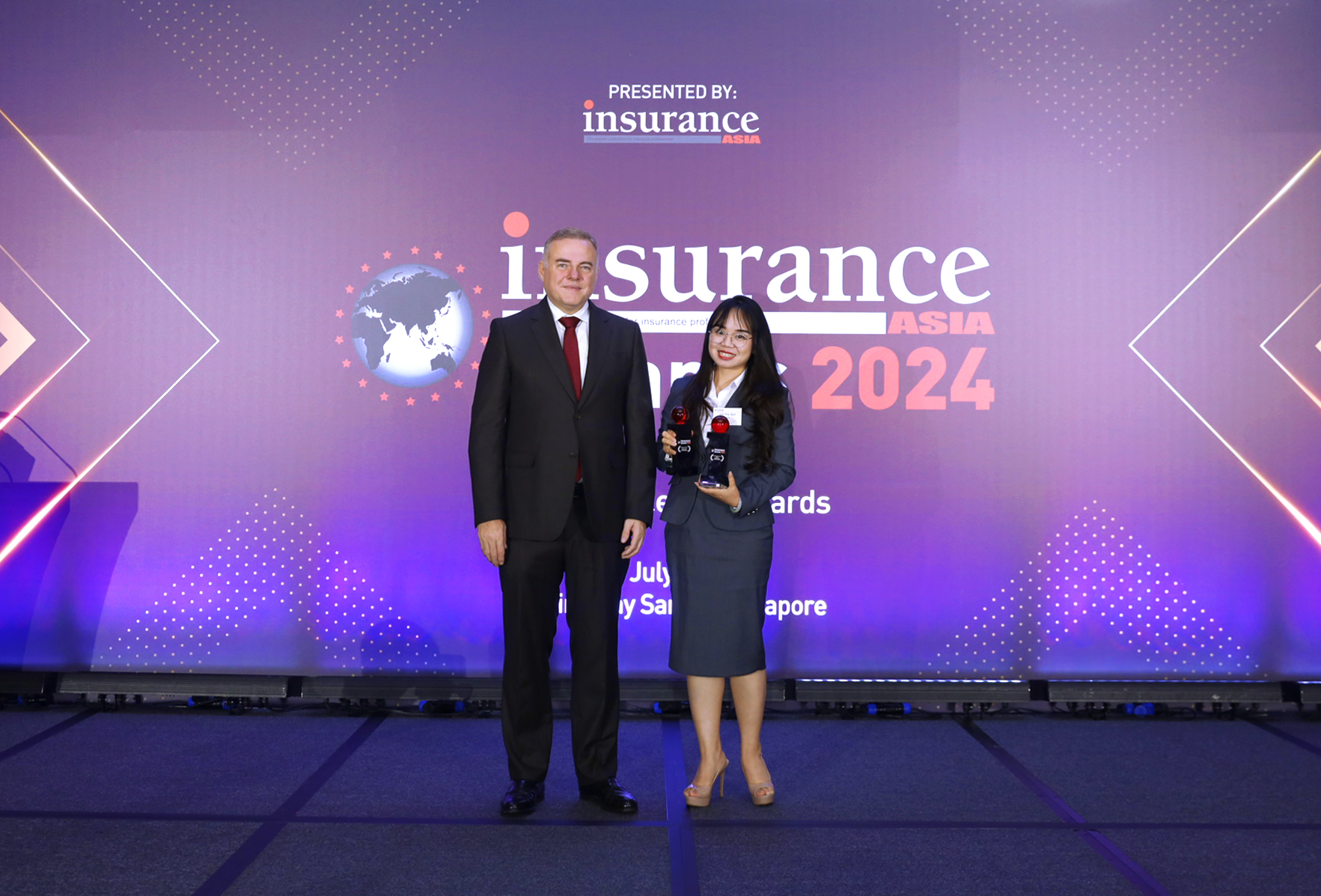 OPES nhận 2 giải thưởng quốc tế uy tín tại Insurance Asia Awards 2024