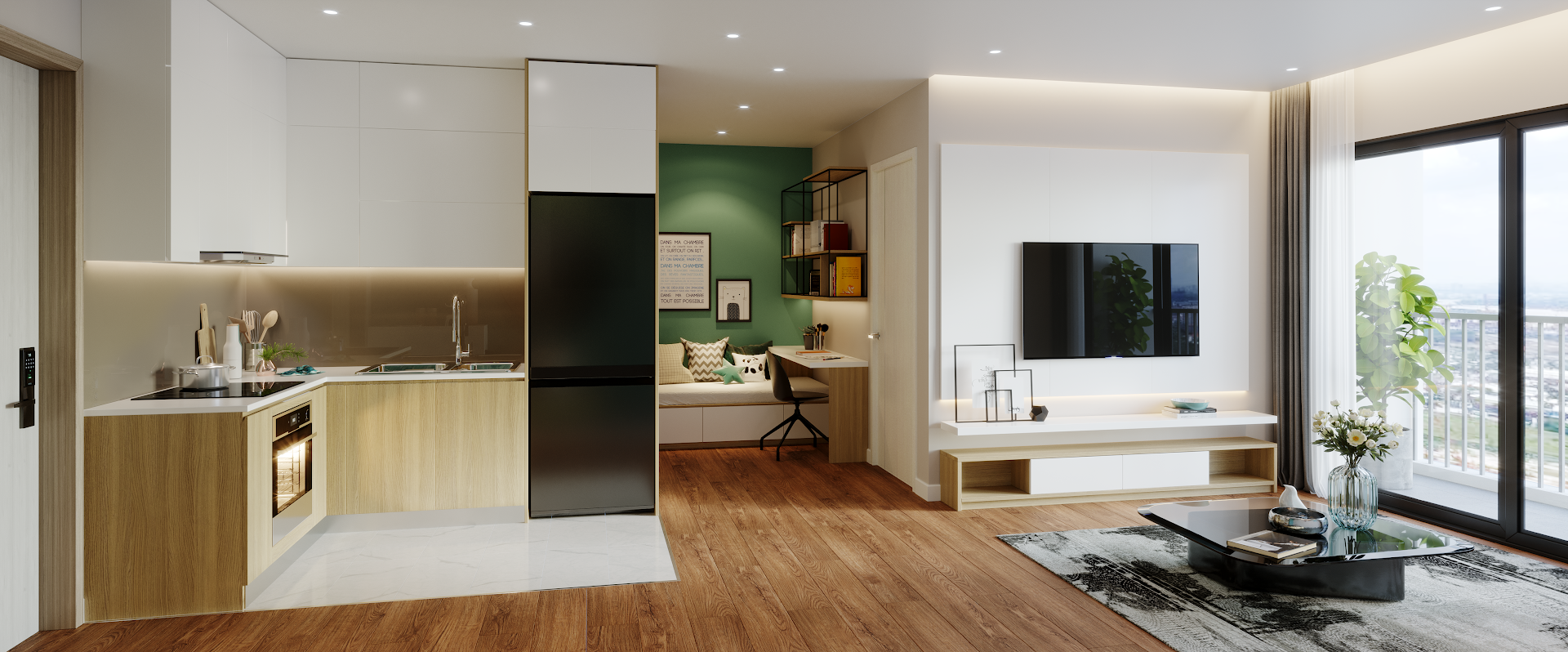 Vì sao căn hộ 2PN+1 The Sola Park được gia đình trẻ ưu chuộng