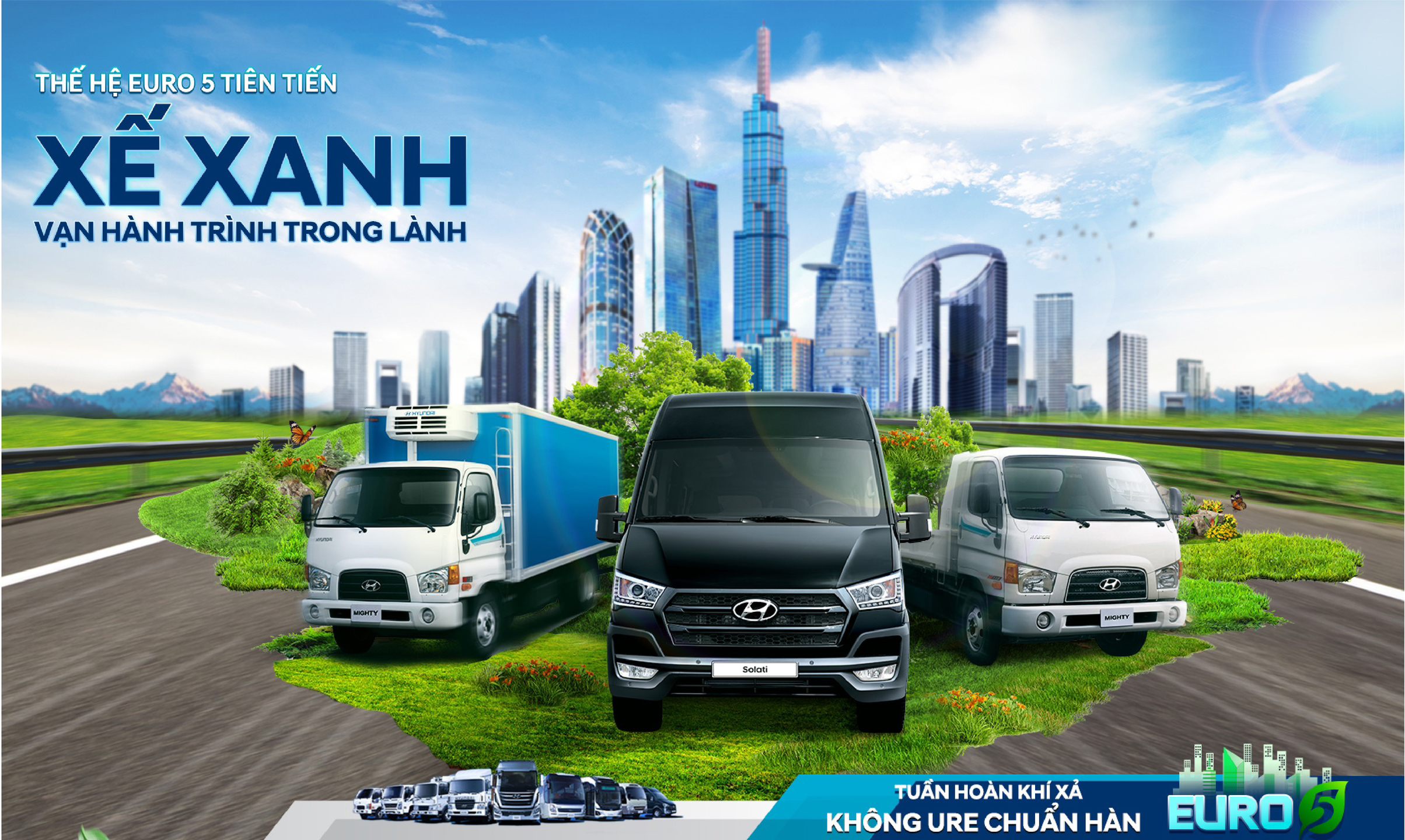 “Xế xanh - Vạn hành trình trong lành” - Thế hệ Euro 5 tiên tiến của Hyundai Thành Công lộ diện