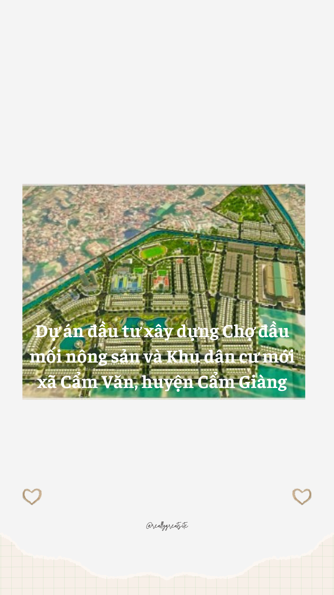 Hải Dương Chấp thuận điều chỉnh Dự án Chợ đầu mối nông sản và Khu dân cư mới xã Cẩm Văn