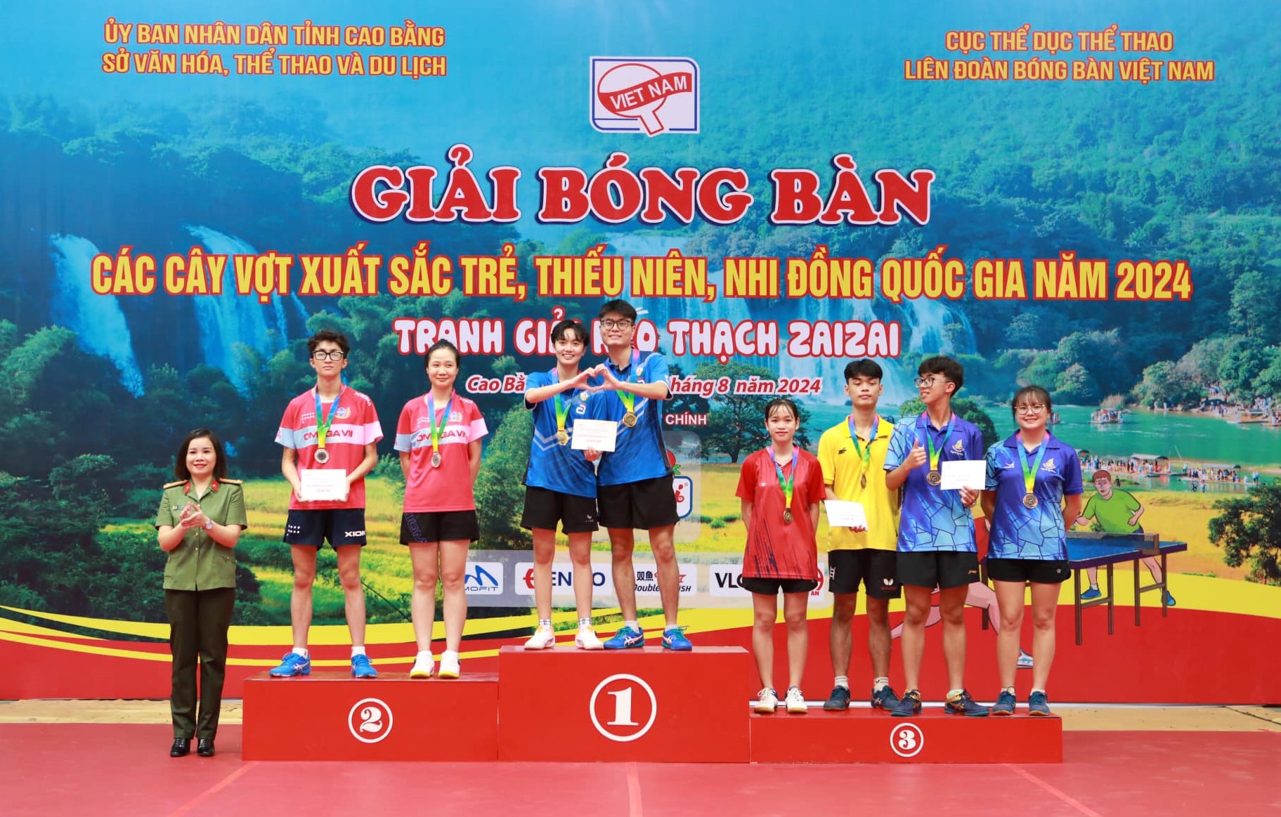 Bóng bàn CAND - TT về nhất toàn đoàn với 14 huy chương vàng giải trẻ Quốc gia