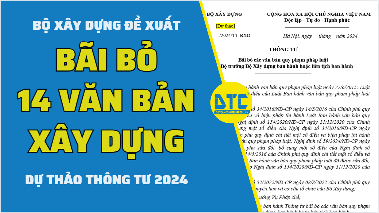 Danh sách 14 thông tư vừa bị Bộ Xây dựng bãi bỏ