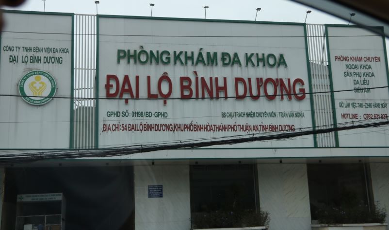 Phòng khám Đa khoa Đại Lộ Bình Dương tiếp tục bị xử phạt vì nhiều vi phạm