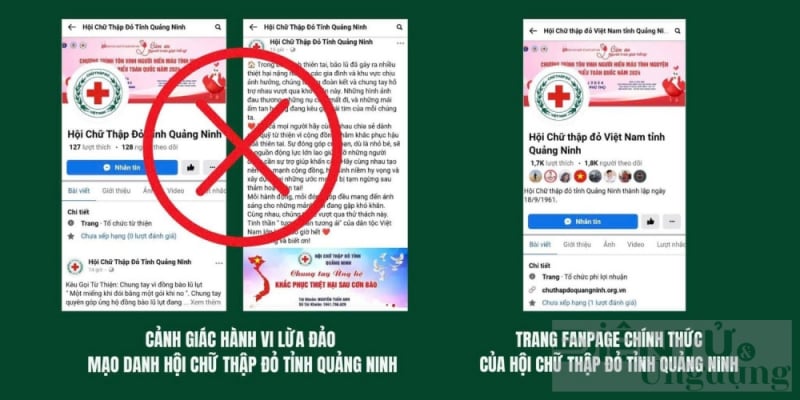 Cảnh giác trước những fanpage lừa đảo kêu gọi quyên góp, ủng hộ người dân vùng bão lũ