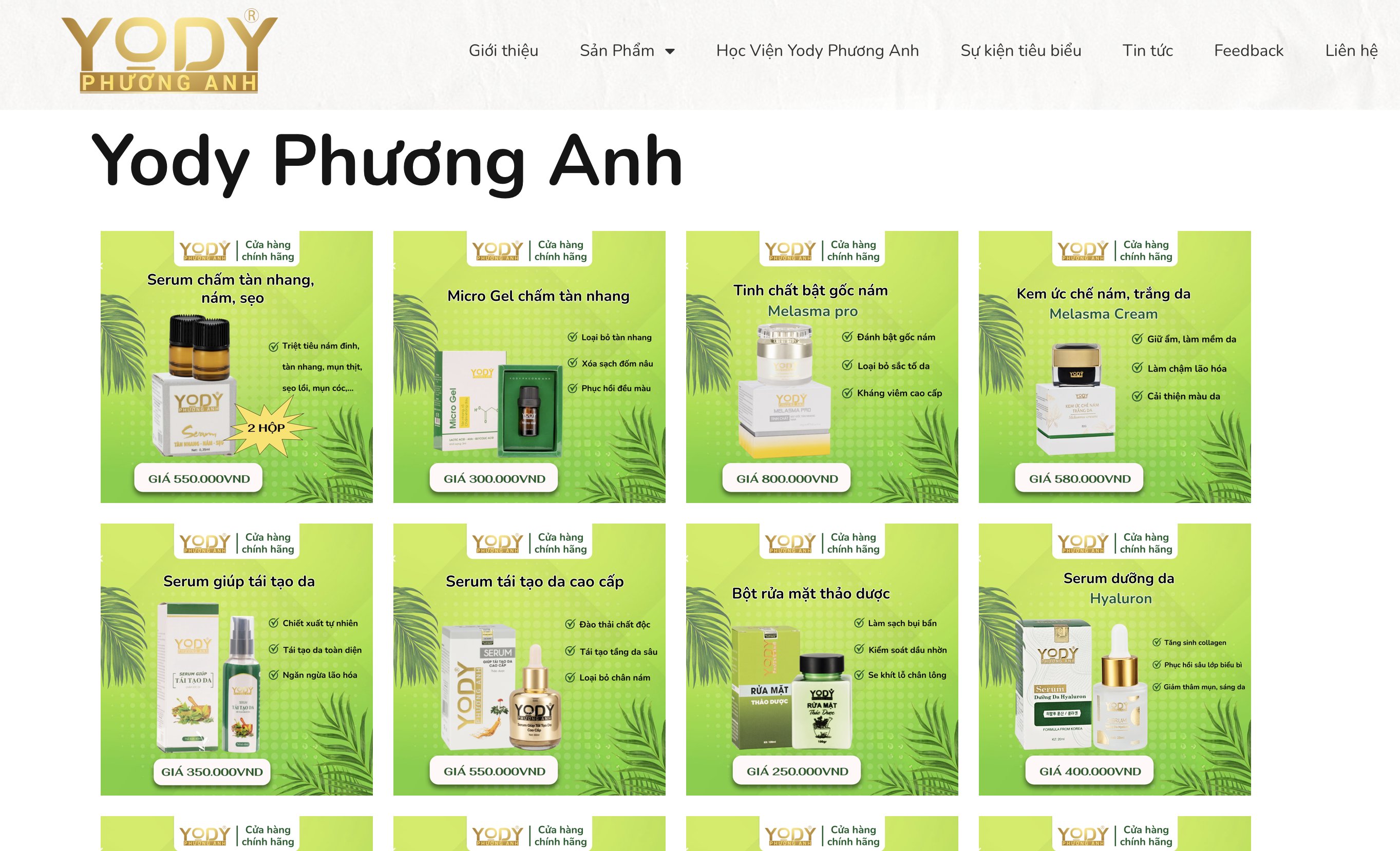 Thẩm Mỹ Yody Phương Anh bị xử phạt và đình chỉ hoạt động sản xuất mỹ phẩm