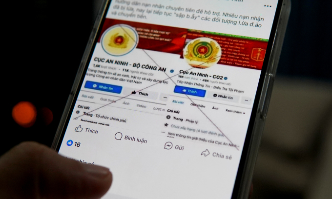 Cảnh giác trước những trang tích xanh mạo danh công an hỗ trợ lấy lại tiền bị lừa