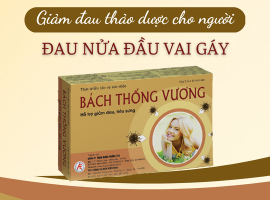 Bách Thống Vương - Giải pháp vàng cho người bị đau nửa đầu vai gáy