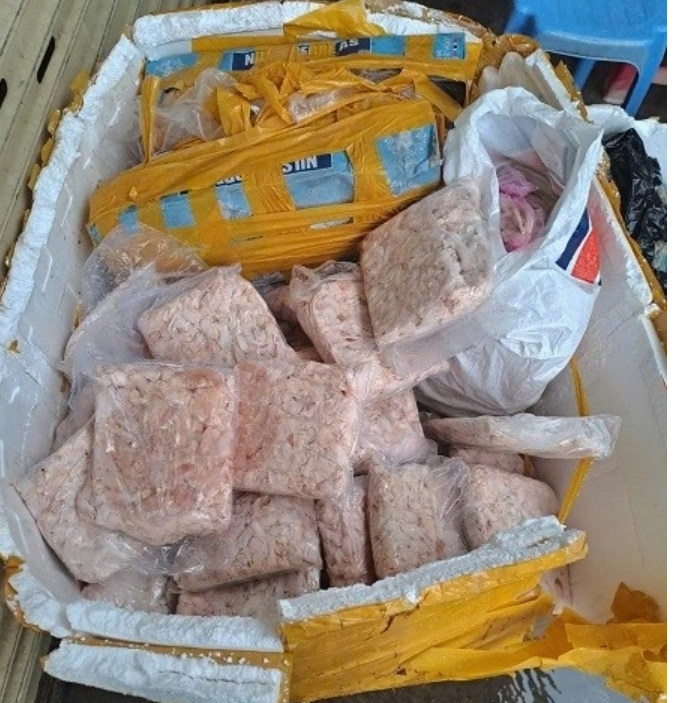 TPHCM Tiêu hủy gần 1,3 tấn thực phẩm đông lạnh không rõ nguồn gốc xuất xứ