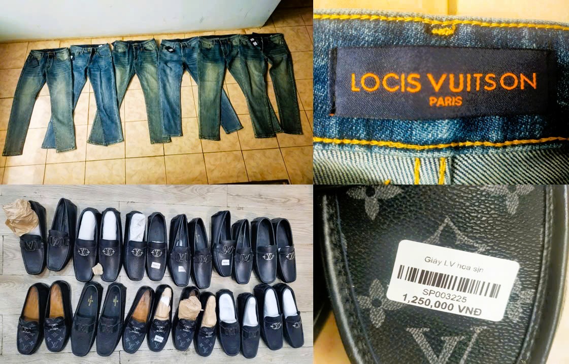 Bình Phước xử phạt một cơ sở kinh doanh thời trang giả mạo nhãn hiệu