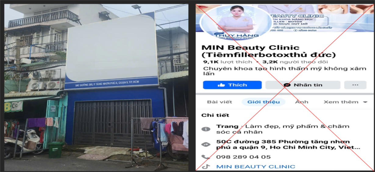 Cơ sở MIN Beauty Academy hoạt động “chui”, trốn tránh trách nhiệm khi khách hàng gặp biến chứng