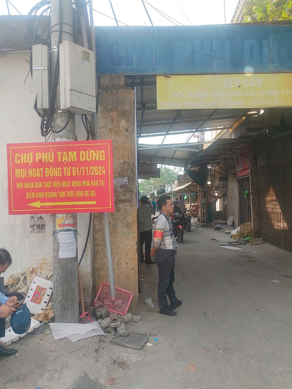 Quốc Oai Công tác hỗ trợ tiểu thương di chuyển từ chợ Phủ sang điểm kinh doanh tạm cơ bản đã hoàn tất