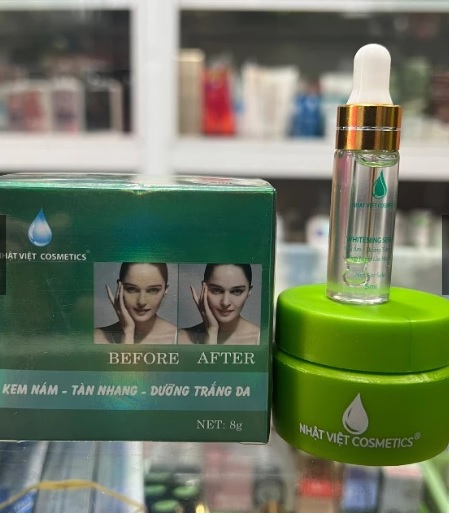 Thu hồi, tiêu hủy sản phẩm kem ngừa tàn nhang Nhật Việt Cosmetics