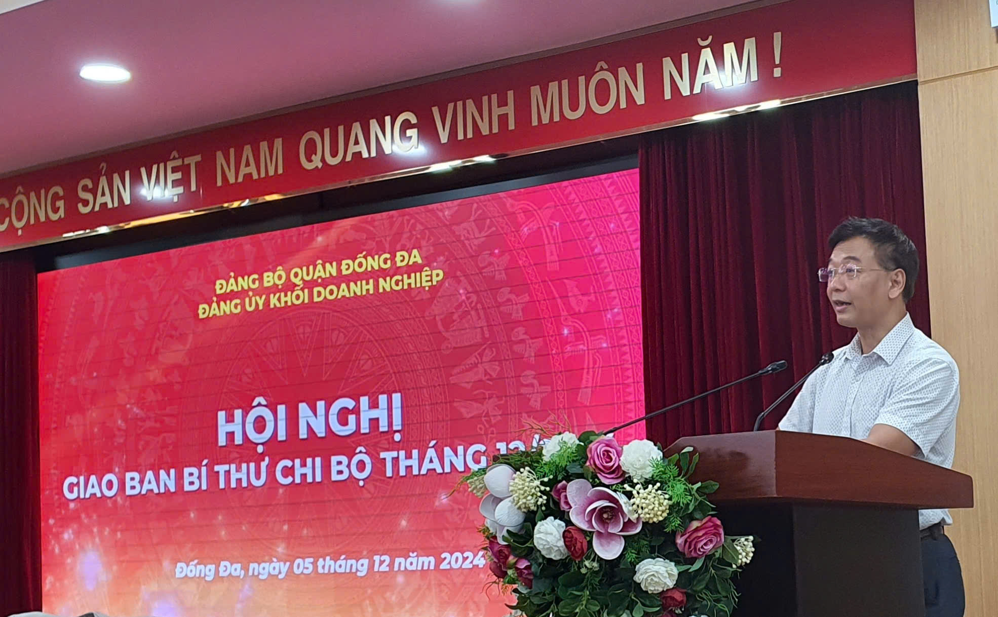 Đảng ủy Khối Doanh nghiệp quận Đống Đa tổ chức Hội nghị giao ban Bí thư chi bộ