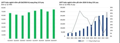 Chuyên gia dự báo lợi nhuận ngành ngân hàng chỉ tăng nhẹ trong năm 2025