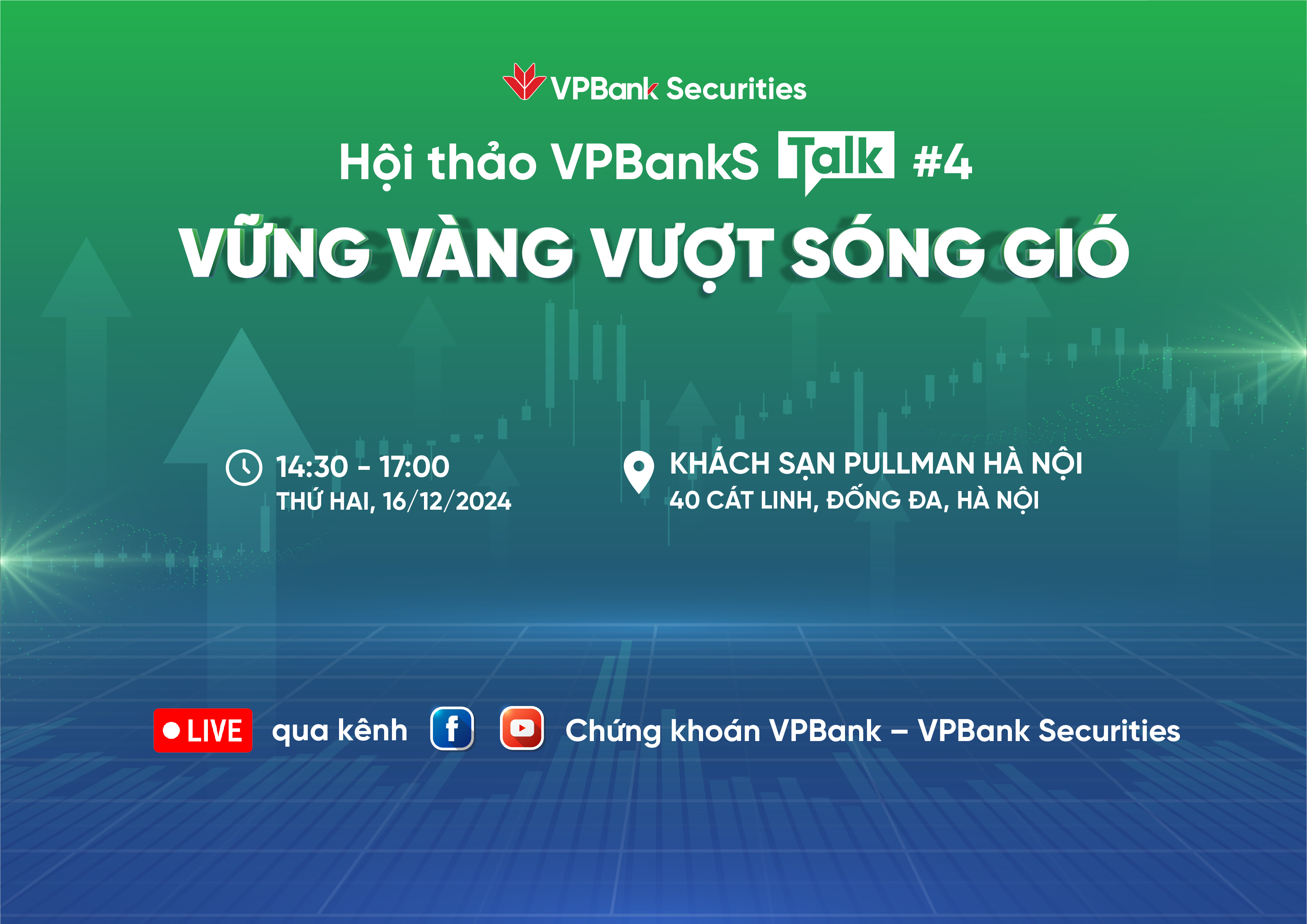 VPBankS Talk 04 “Vững vàng vượt sóng gió” Nơi khai mở ý tưởng đầu tư cho năm 2025