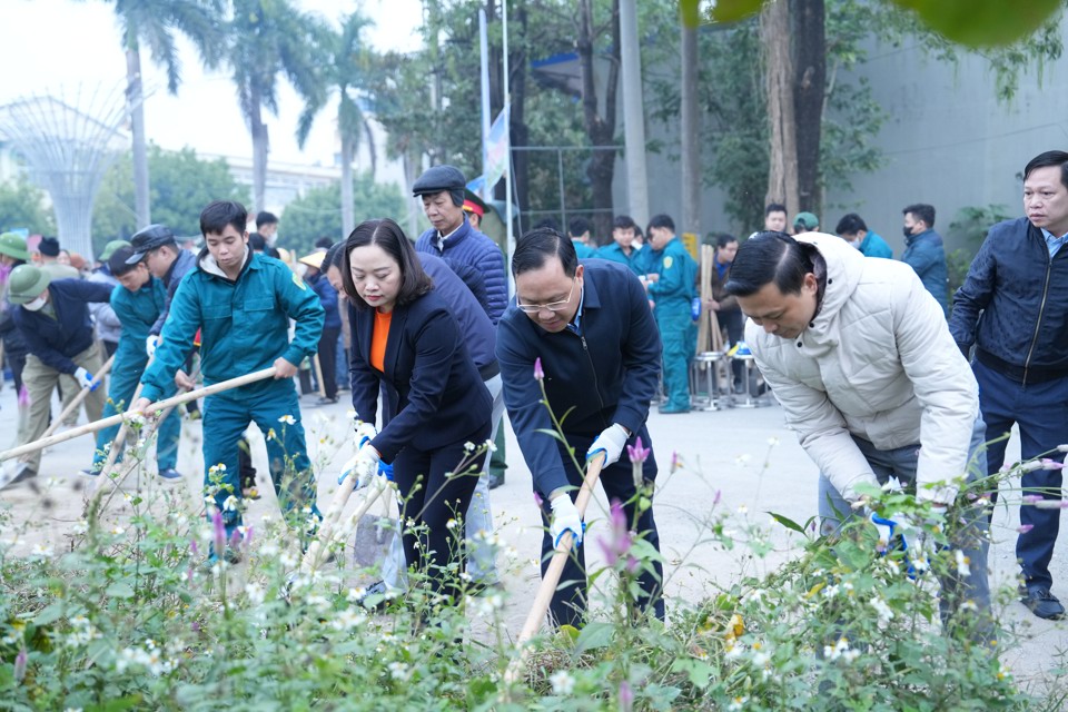 Hà Nội Huyện Ứng Hoà phát động phong trào thi đua Sáng - Xanh - Sạch - Đẹp