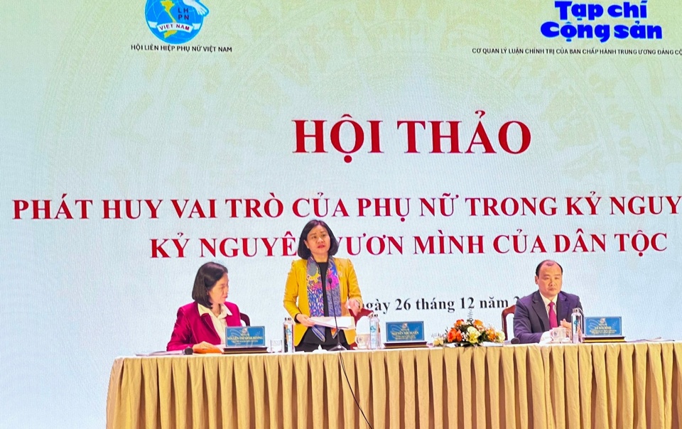 Phát huy vai trò của phụ nữ trong kỷ nguyên mới, kỷ nguyên vươn mình của dân tộc