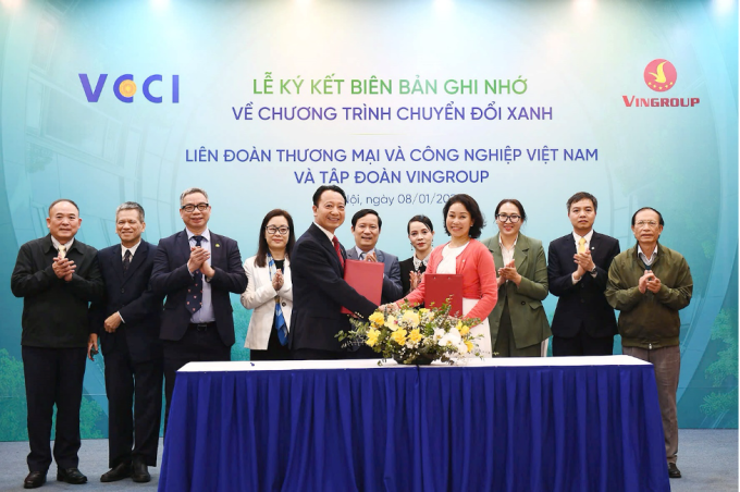 Vingroup hợp tác VCCI thúc đẩy chuyển đổi xanh