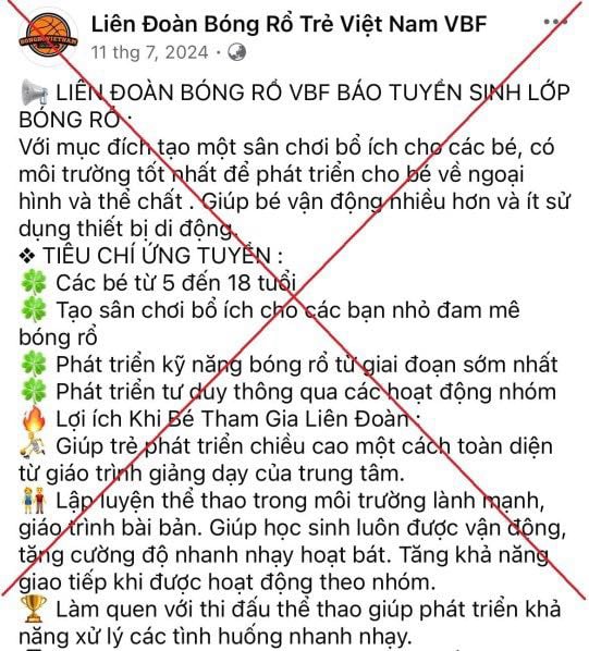 Hà Nội Một phụ nữ bị lừa hơn 1 tỷ đồng khi đăng ký khóa học bóng rổ cho con trên mạng