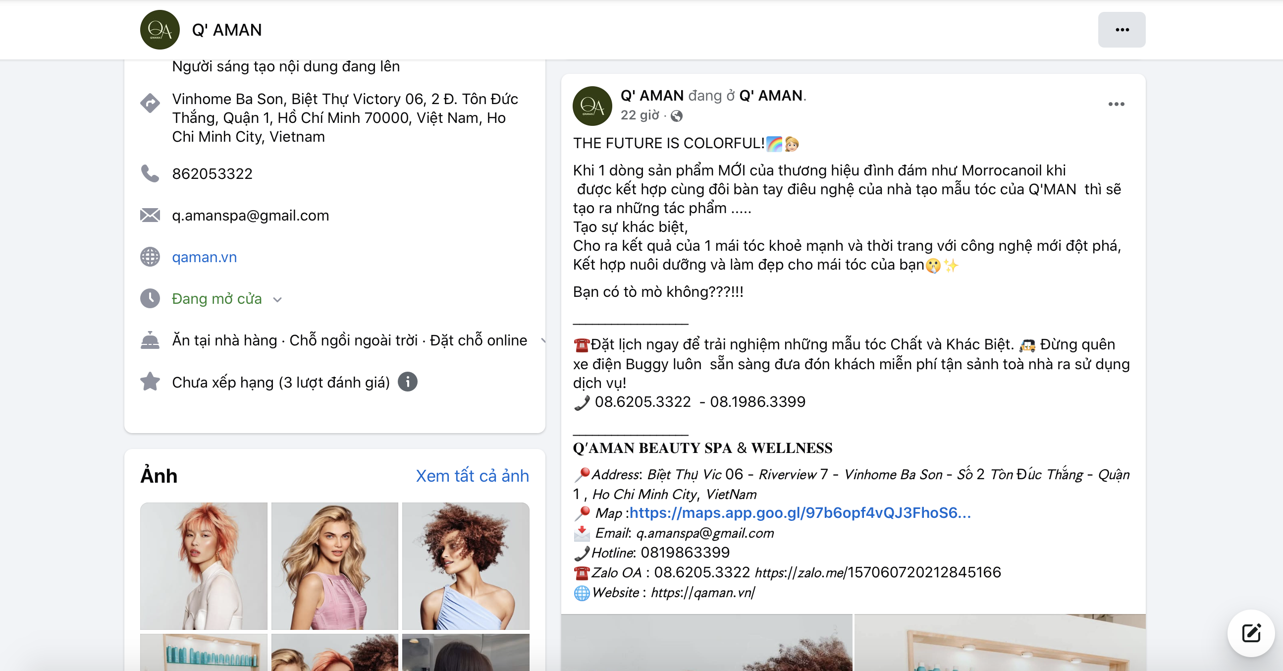 Chuyển hồ sơ thẩm mỹ Q’Aman Beauty Spa  Wellness sang cơ quan điều tra