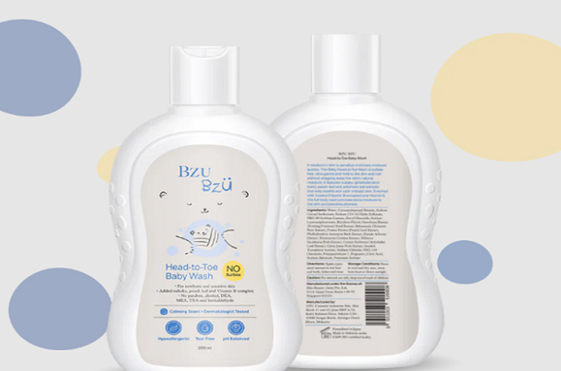 Thu hồi, tiêu huỷ mỹ phẩm Bzu Bzu Head-to-Toe Baby Wash không đạt chất lượng