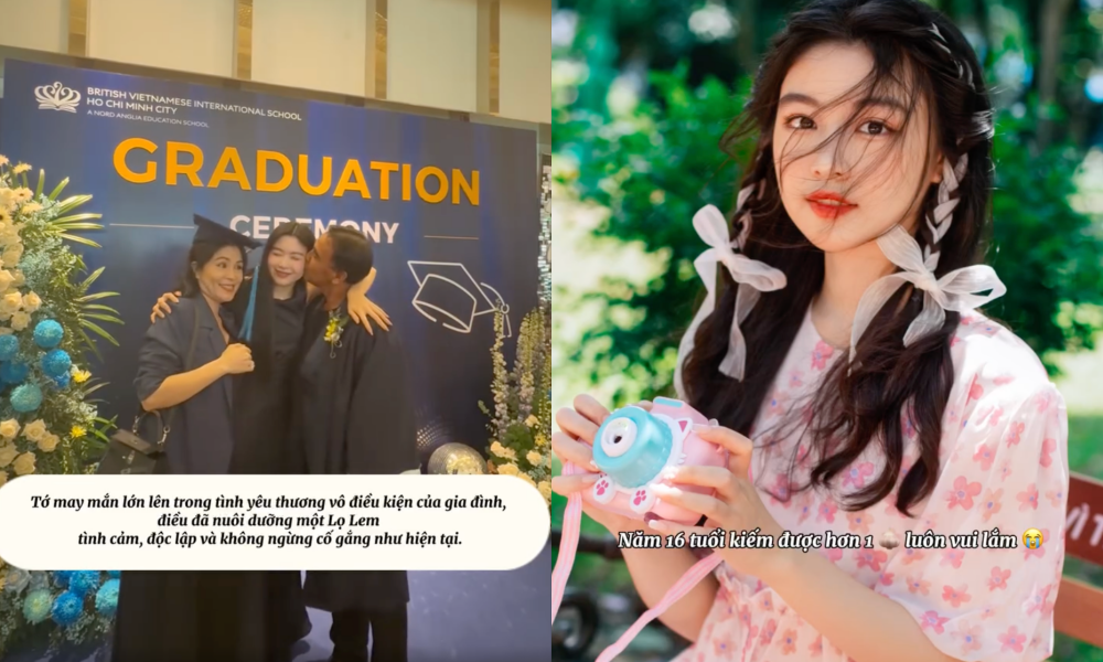 Tài không đợi tuổi Con gái Quyền Linh flex kiếm 1 tỷ năm 16 tuổi, tự chi trả học phí RMIT