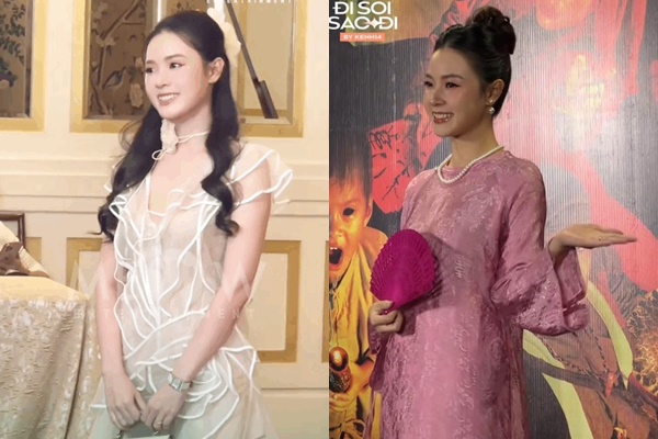 Loạt váy áo liên tục tố cáo Midu mang thai