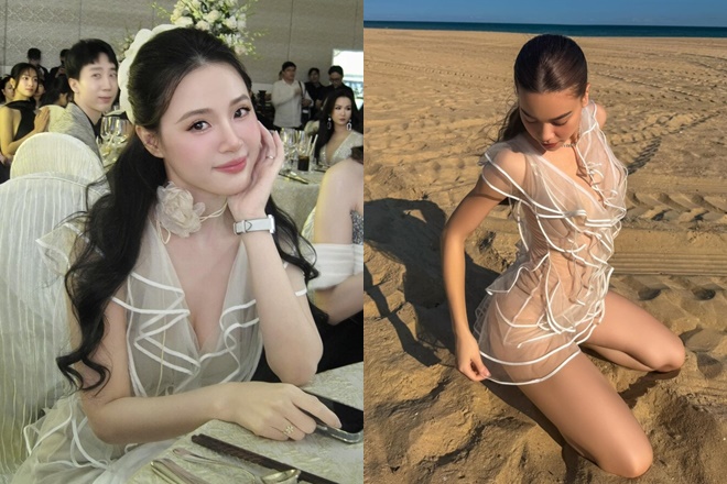 Chiếc váy tố Midu mang thai từng được Hà Hồ cân đẹp dù bạo hơn gấp 10 lần 