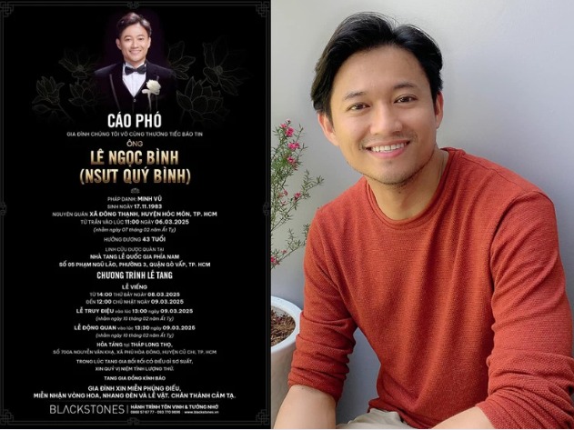 Đám tang Quý Bình được yêu cầu giữ riêng tư