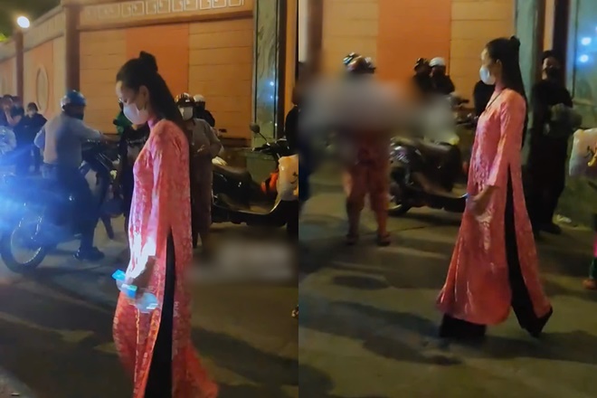 Một nữ diễn viên 7X bị chỉ trích vì trang phục không phù hợp tại tang lễ Quý Bình 
