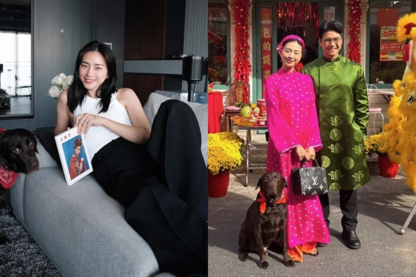  Ngô Thanh Vân đăng ảnh lộ rõ bụng bầu nhô cao gây sốt