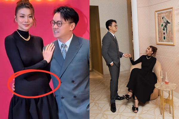 Thanh Hằng lộ bụng nhô cao vướng nghi vấn bầu bí