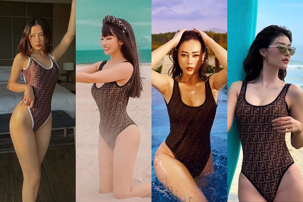 6 mỹ nhân đụng hàng mẫu áo tắm, bà xã Minh Nhựa vượt mặt Á hậu nhờ 1 điểm