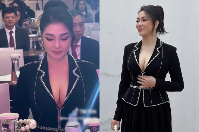 Nguyễn Thị Huyền khoe ngực khủng, chặt đẹp một đàn em kém 17 tuổi khi đứng cạnh