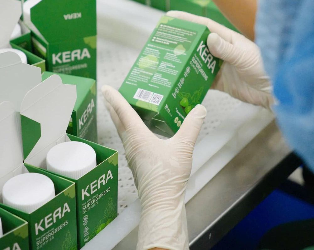 Kẹo rau củ Kera chứa chất tạo ngọt nhưng không được ghi trên bao bì