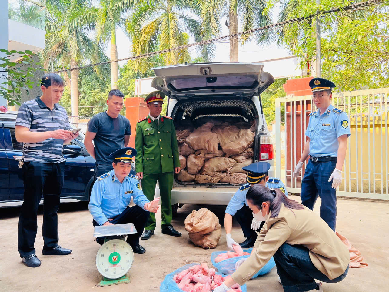 Lạng Sơn Liên tiếp phát hiện móng giò lợn, chân già đông lạnh không rõ nguồn gốc xuất xứ 