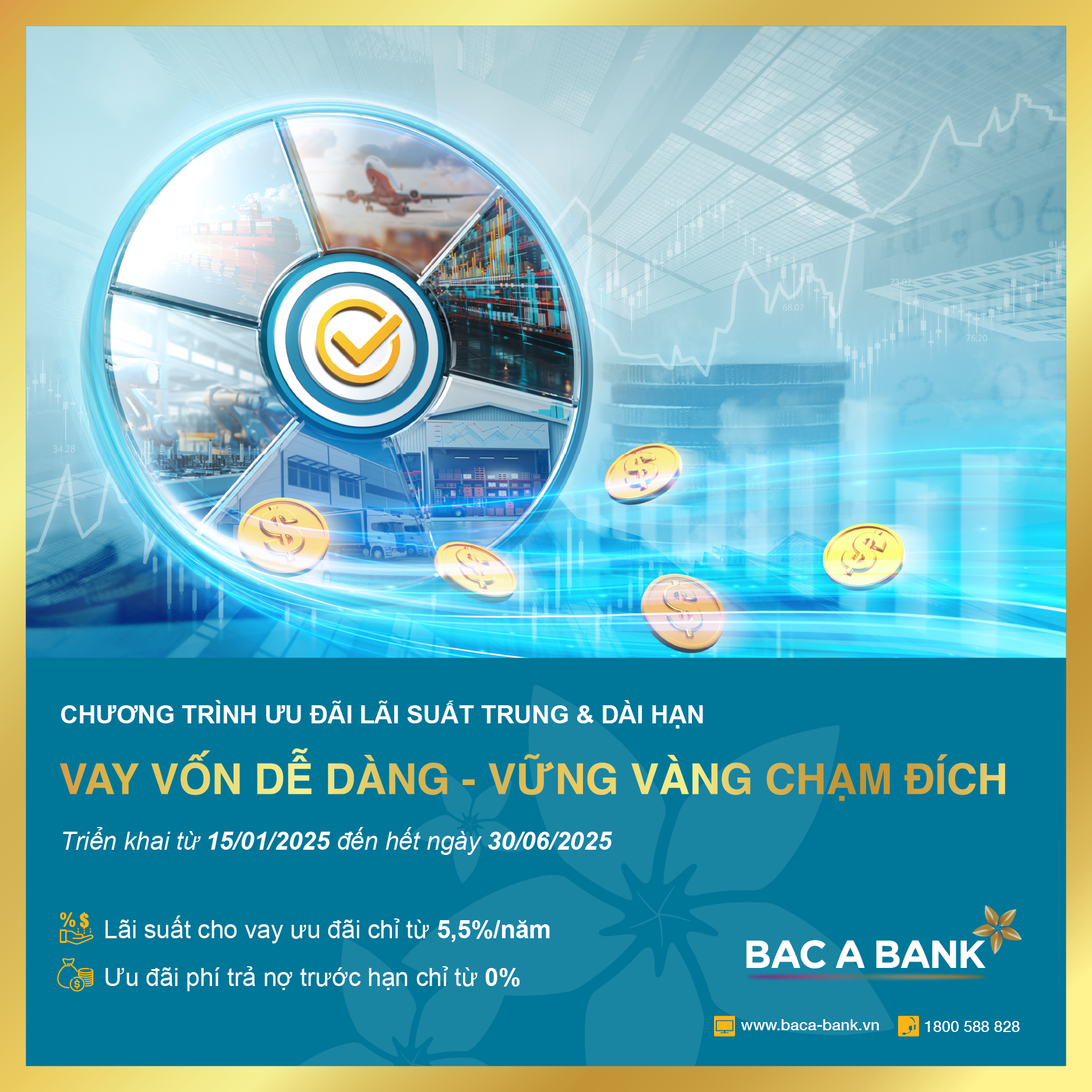 BAC A BANK hỗ trợ doanh nghiệp phát triển đường dài với lãi vay ưu đãi từ 5,5%
